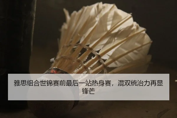 雅思组合世锦赛前最后一站热身赛，混双统治力再显锋芒